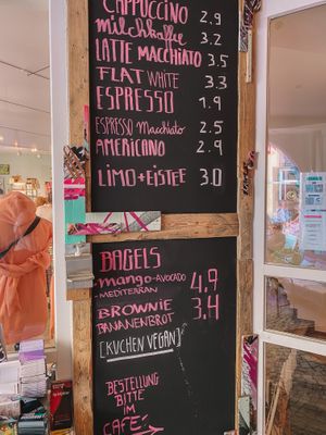 Menü at Cafe Hinterzimmer in Freiburg