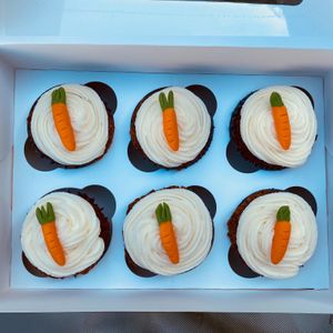 Carrot cake muffins at Earthly Vegan Caterers in Cardiff
