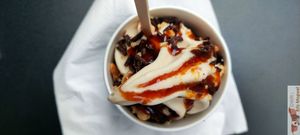 Oat milk ice cream with a lot a topping !!!  at Plan D - DWICH & Glace in Paris