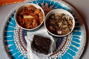 Orange Bowl + Brown Bowl + Brownie at Plan D - DWICH & Glace in Paris