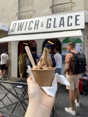 Paris-Brest themed sundae !  at Plan D - DWICH & Glace in Paris