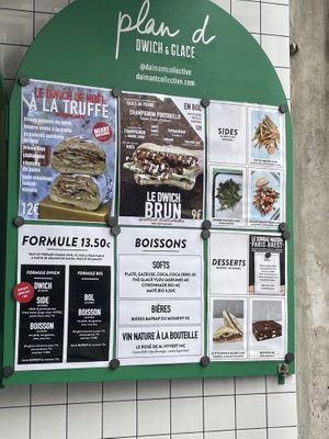 December menu (for christmas)  at Plan D - DWICH & Glace in Paris