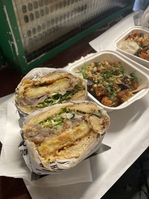 Christmas dwich & sweet potatoes  at Plan D - DWICH & Glace in Paris