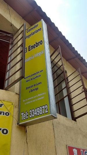 Sign at El Enebro in Pereira