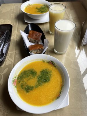 Daily lunch special - soup, drink and dessert  at El Enebro in Pereira