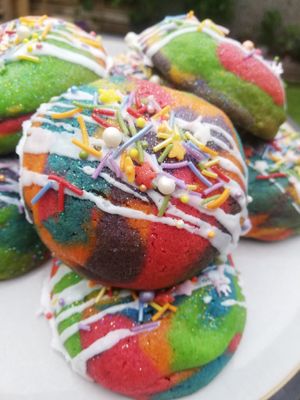 Vegan Unicorn poos at Angel's Sinfully Delicious Cookie Company in Long Eaton