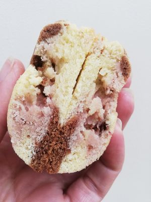 Vegan Neapolitan ice cream cookie at Angel's Sinfully Delicious Cookie Company in Long Eaton