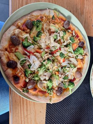 30cm Vegan Pizza at Dolce Vita in Ohrid