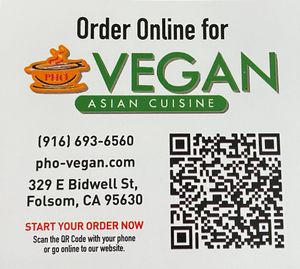 Online ordering  at Pho Vegan Asian Cuisine in Folsom