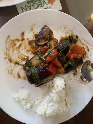 Eggplant tofu   at Pho Vegan Asian Cuisine in Folsom
