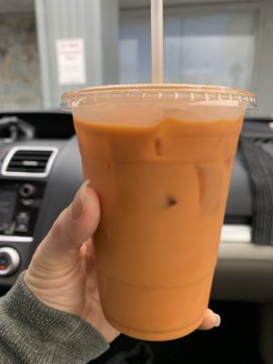Thai tea  at Pho Vegan Asian Cuisine in Folsom