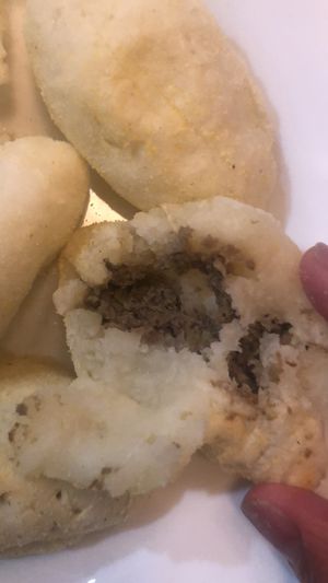 this was meat and not vegan despite me being the vegan version  at Suna in Bogota