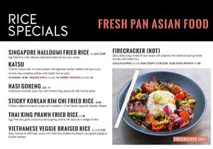 Menu 4 at Fuzion Eats in Worsley