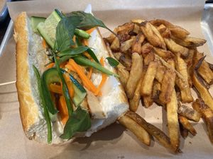 Tofu bahn mi special  at Grid City Beer Works in Salt Lake City