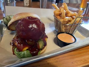 Vegan BBQ Burger  at Grid City Beer Works in Salt Lake City