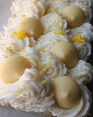 Lemon white chocolate sugar cookie bar at Munchie Mummy's in Bolton