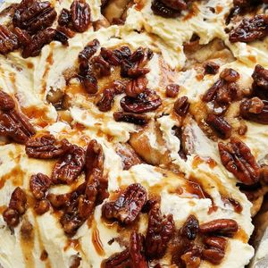 Caramel pecan buns  at Munchie Mummy's in Bolton
