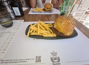 Vegan Quinoa Burger at Salt & Pepper in Medulin