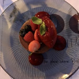 Chocolate cake at Salt & Pepper in Medulin