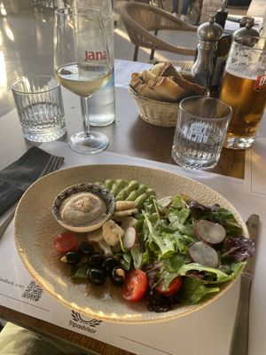 Vegan appetizers which were very tasty  at Salt & Pepper in Medulin