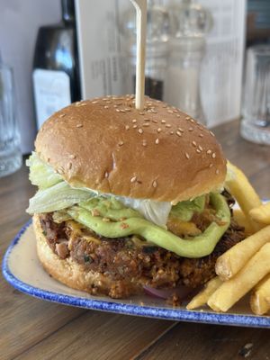 Vegan burger the best ever!   at Salt & Pepper in Medulin