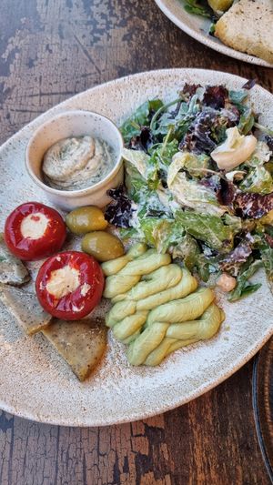 Vegan Meze (very nice) at Salt & Pepper in Medulin