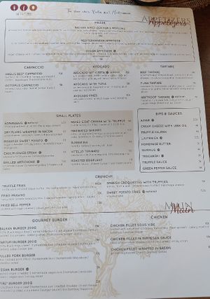 Menu at Salt & Pepper in Medulin