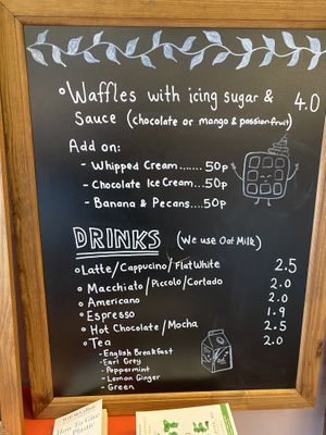 Menu 2  at Kinder Kitchen in South East London