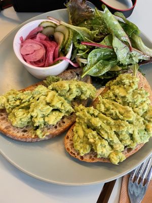 Smashed avo  at Kinder Kitchen in South East London