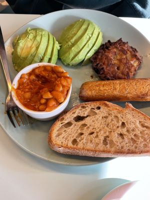 Full English no mushroom   at Kinder Kitchen in South East London