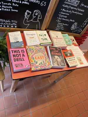 Vegan books!  at Kinder Kitchen in South East London