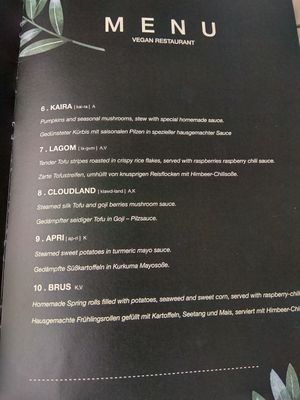 Menú with small dishes part 2 at Citta in Hamburg