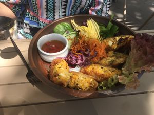 With Springrolls at Citta in Hamburg