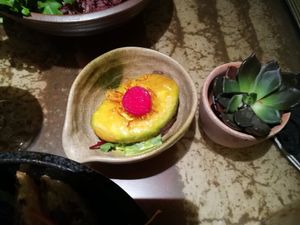 Number 5 Avocado in tempura coating at Citta in Hamburg