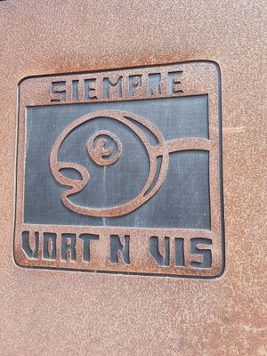 on the wall Siempre Vort n Vis at ART Vortn Vis  in Ieper