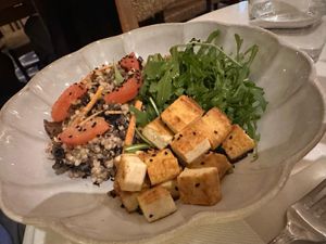 Japanese tofu salad at Ohh Boy in Athens