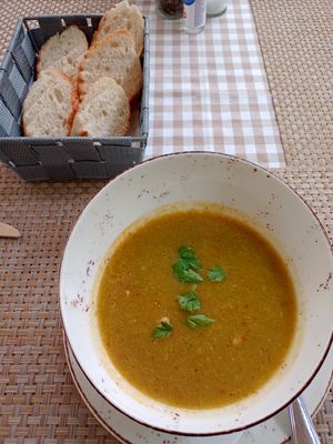 Vegetable soup at Rivijera in Budva