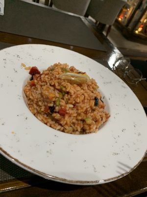 Risotto with tomato sauce  at Rivijera in Budva