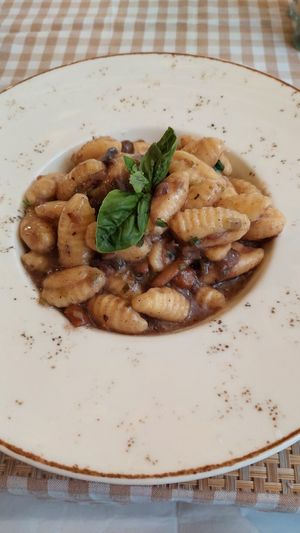Gnocchi with mix of mushrooms at Rivijera in Budva
