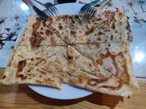 Tahini pancake 😻 at Gozlemeci Sema in Fethiye