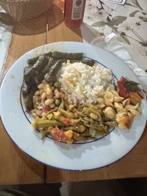 Mixed vegetarian plate  at Gozlemeci Sema in Fethiye