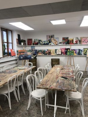 Interior  at Artelier Cafe & Bar in Bratislava