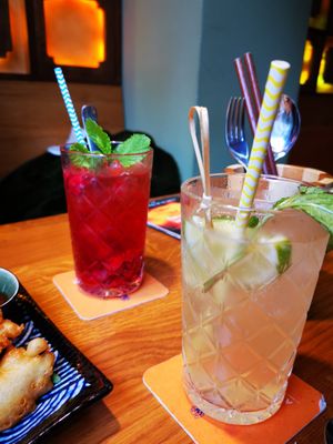 Lemonade and Raspberry juice at Sen Lüneburg in Lueneburg