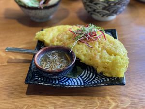 Half moon vietnamese pancake - Sen Vegan Living, Lüneburg   at Sen Lüneburg in Lueneburg