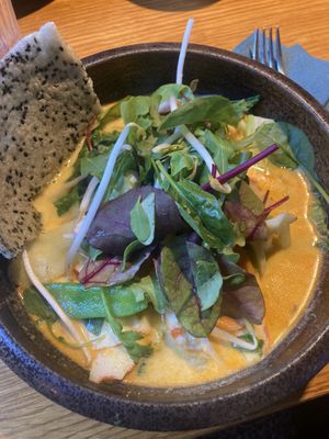 Curry mit veganen Shrimps  at Sen Lüneburg in Lueneburg