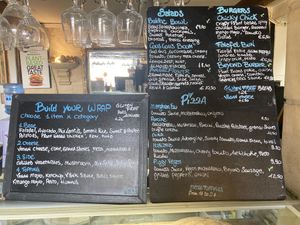 Menu at Cafe Castille in Valletta