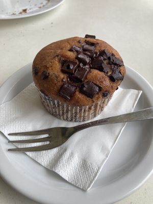 Chocolate muffin   at Cafe Castille in Valletta