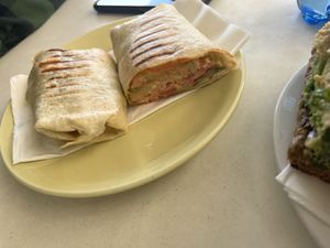 Fake chicken vegan wrap  at Cafe Castille in Valletta