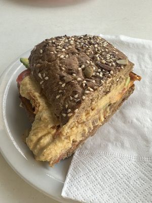 Sweet potato sandwich   at Cafe Castille in Valletta