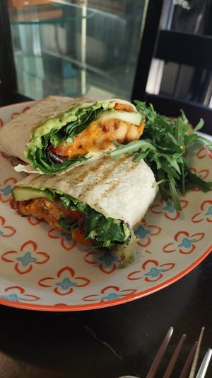 Vegan Wrap at Black Cat Café in Gozo